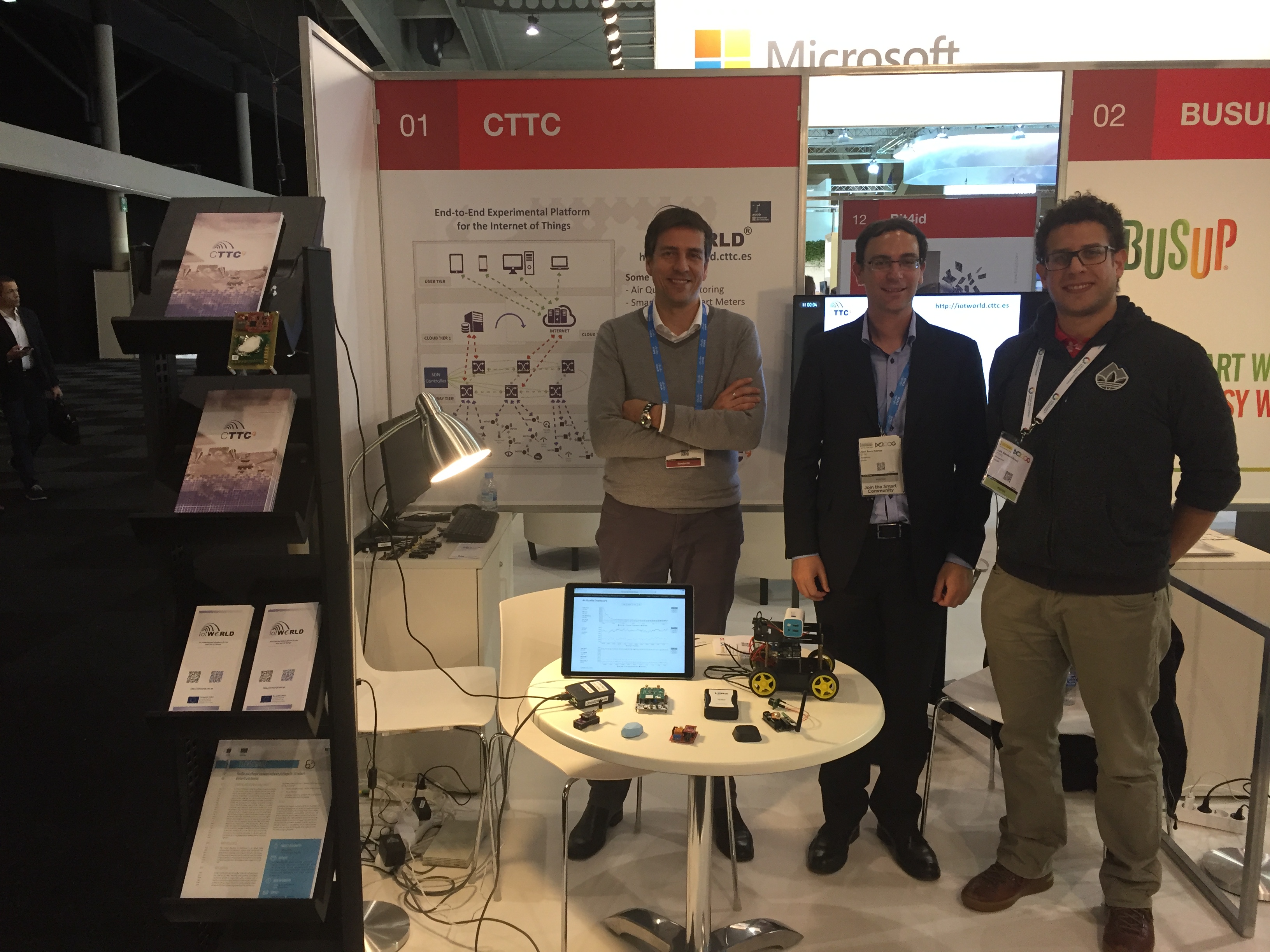 CTTC stand at the #SCEWC16 #SmartCity #IoT